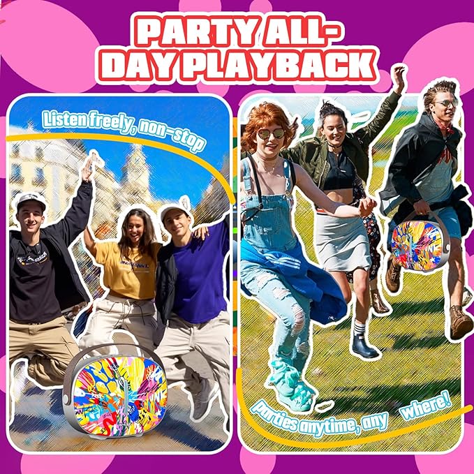 Bluetooth Speaker, W-KING T8II Portable Loud Speakers Bluetooth Wireless, 96W Max Party Large Outdoor Speaker Boombox Subwoofer, Heavy Bass/Crystal Clear Sound/Fast Charging/LED/BT5.4/AUX/USB Playback