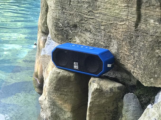 Altec Lansing LifeJacket H2O 4 - Waterproof Bluetooth Speaker, Durable & Portable Speaker with Voice Assistant, 10 Hour Battery Life & 100 Foot Range, Royal Blue