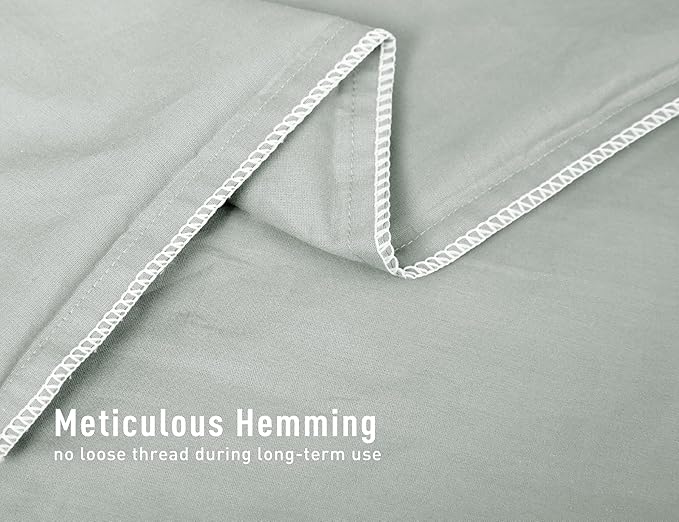 Sunflower Body Pillowcase 100% Cotton Long Pillow Cover/Case Envelope Closure 1 Pack, 21×54 inches Storm Gray, Soft and Breathable