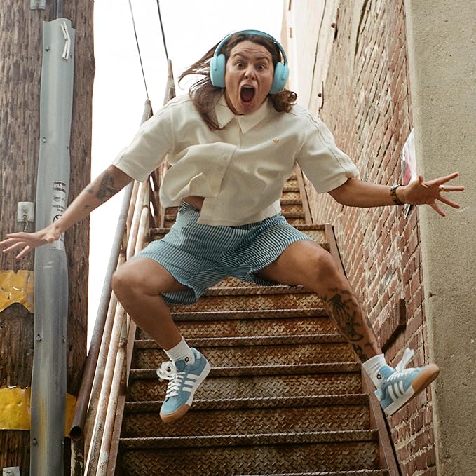 Skullcandy Crusher ANC 2 Wireless Over-Ear Bluetooth Headphones with Multi-Sensory Bass, Active Noise Cancelling, Up to 60 Hours Battery, Microphone for iPhone Android - Preppy Blue