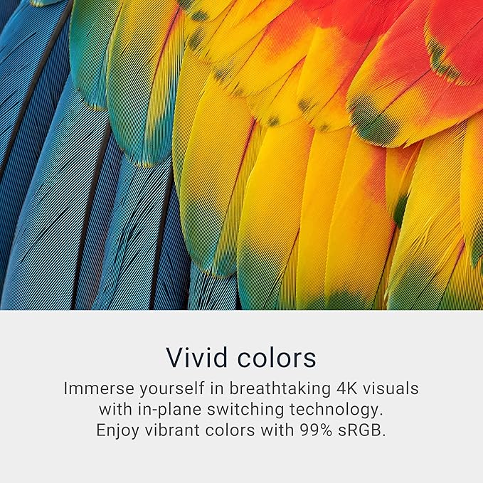 Dell 27 Plus 4K Monitor - S2725QS - 27-inch 4K (3840 x 2160) 120Hz 16:9 Display, IPS Panel, AMD FreeSync Premium, sRGB 99%, Integrated Speakers, 1500:1 Contrast Ratio, Comfortview Plus - Ash White