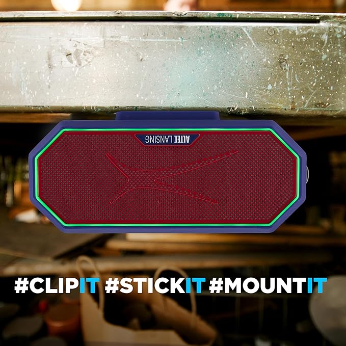 Altec Lansing - Portable Bluetooth Speaker HYDRABLAST 2.0, Waterproof IP67, 20W Output Power, Magnetic Bluetooth Speaker (New York Giants)