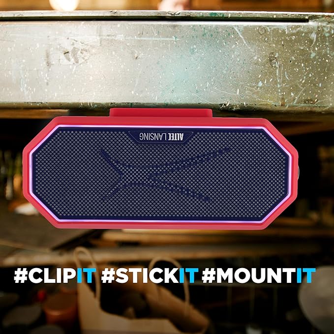 Altec Lansing - Portable Bluetooth Speaker HYDRABLAST 2.0, Waterproof IP67, 20W Output Power, Magnetic Bluetooth Speaker (Boston Red Sox)