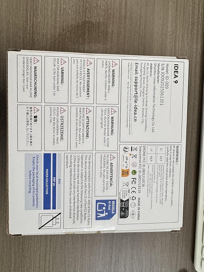 LE-IDEA Detachable Drone with Fun Competitive Mode, IDEA9 Mini Drone with Headless Mode 360° Flips, RC Quadcopter With 2 Batteries, Assembling Educational Aircraft Easy to fly for Beginners