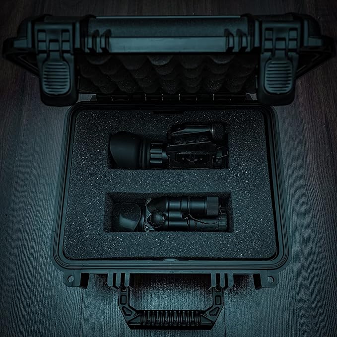 MEIJIA Portable All Weather Waterproof Camera Case With Foam,Fit Use of Drones,Camera,Equipments,Elegant Black,10.62 x9.68x6.87inches