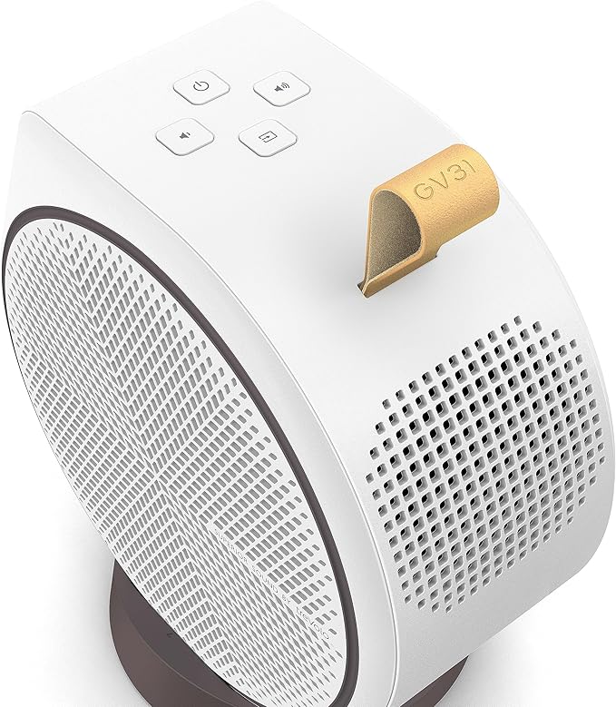 BenQ GV31 | 1080p LED Portable Ceiling Projector | Rotating Angle Projection | 16W 270˚ Bass Wireless Speaker | Android TV with Netflix | Chromecast & AirPlay | Autofocus & 1D Keystone | HDMI | USB-C