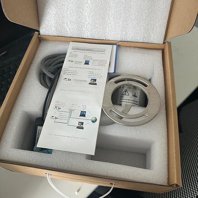 Underwater Cameras 304 Stainless Steel IP68 5MP 2592×1944 POE IP Camera 32Ft Cable Koi Pond Camera