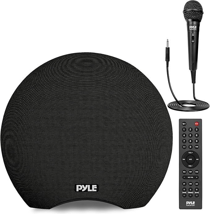 Pyle Portable Waterproof Bluetooth Speaker - 280 Watt Max Output Power, Wireless Music Streaming, Rechargeable Battery, MP3/WMA/FLAC Digital Audio File Support, & Remote Control Battery Operated