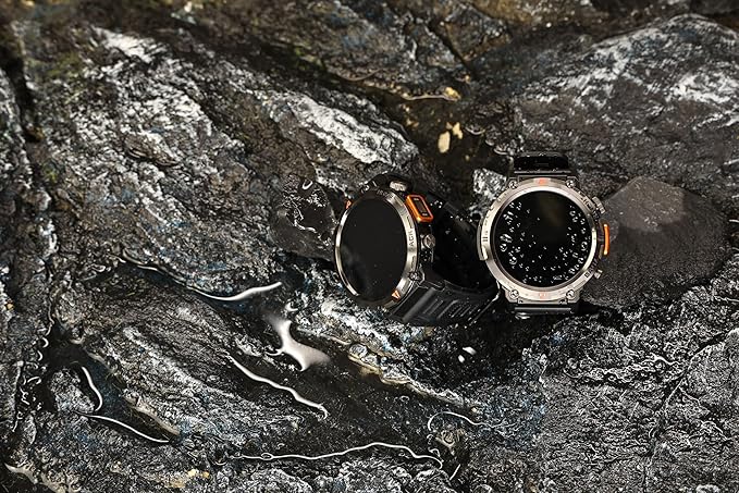 Military Smart Watches for Men Built-in GPS 3ATM Waterproof with Call/LED Flashlight, 1.45" Rugged Tactical Smartwatch with Compass, Fitness Tracker with HR/SPO2/Sleep Monitor for iPhone Android