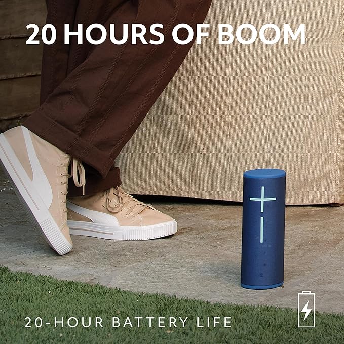 Ultimate Ears MEGABOOM 4 Portable Waterproof Bluetooth Speaker, 360-Degree Sound, Thundering Bass, 147ft Range, 20-Hour Battery, Floating Speaker - Lilac