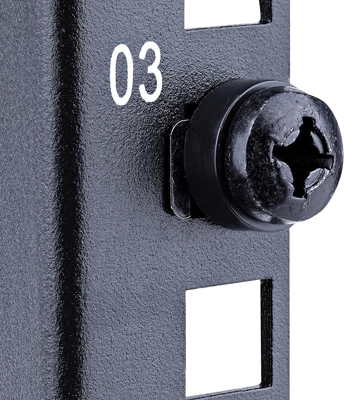 StarTech.com 2-Post 8U Desktop Server Rack, Small Open Frame 19in Computer Rack, Compact Network Rack for AV / Studio / Data / IT Equipment, Free Standing Two-Post Home/Office Rack , TAA (RK8OD)