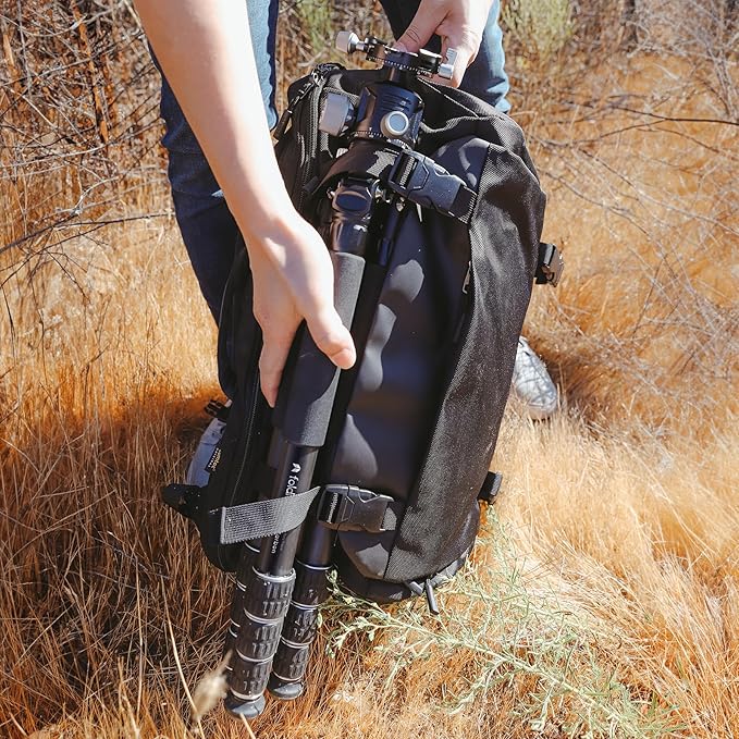 Heavy Duty Lightweight Tripods by foldio foldable studio, Portable Cell Phone & Camera Tripods with Phone Holder, for iPhone, Android, Tripod for Photo Video Shooting (Heavy Duty Tripod - Carbon)