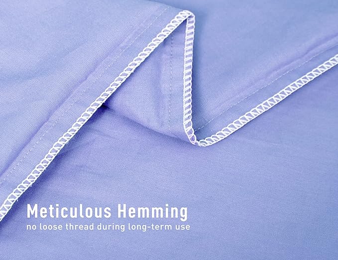 Sunflower Body Pillowcase 100% Cotton Long Pillow Cover/Case Envelope Closure 1 Pack, 21×54 inches Purplish Blue, Soft and Breathable