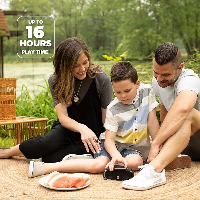 Altec Lansing Mini LifeJacket Jolt Bluetooth Speaker with Qi, Wireless, Waterproof, Portable, Speakers, Loud Volume, Strong Bass, Rich Stereo System, Microphone, 16 Hour Battery, 100 ft Range, Gray