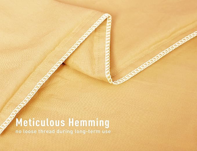 Sunflower King Pillowcases Set of 2, 100% Cotton King Pillow Cases 2, 20×40 inches Sheepskin, Soft and Breathable