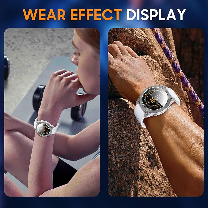 4+6 Pack for Garmin Epix Gen 2 Screen Protector Tempered Glass,Screen Protector Precise Fit 9H Hardness Scratch Resistance for Garmin Epix Gen 2 47mm