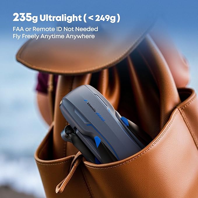 V11MINI SE Drones with Camera for Adults 4K UHD,Under 249g,70 Mins Flight Time,9842FT Long Range,Auto Return,Lightweight and Foldable Drone for Adults,Beginner,Upgraded Mini Drone with TOF GPS