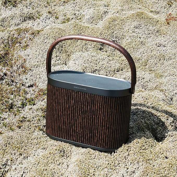 Bang & Olufsen Beosound A5 - Portable Bluetooth Speaker with Wi-Fi Connection, Carry-Strap, Dark Oak